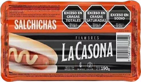 LA CASONA SALCHICHAS x6u