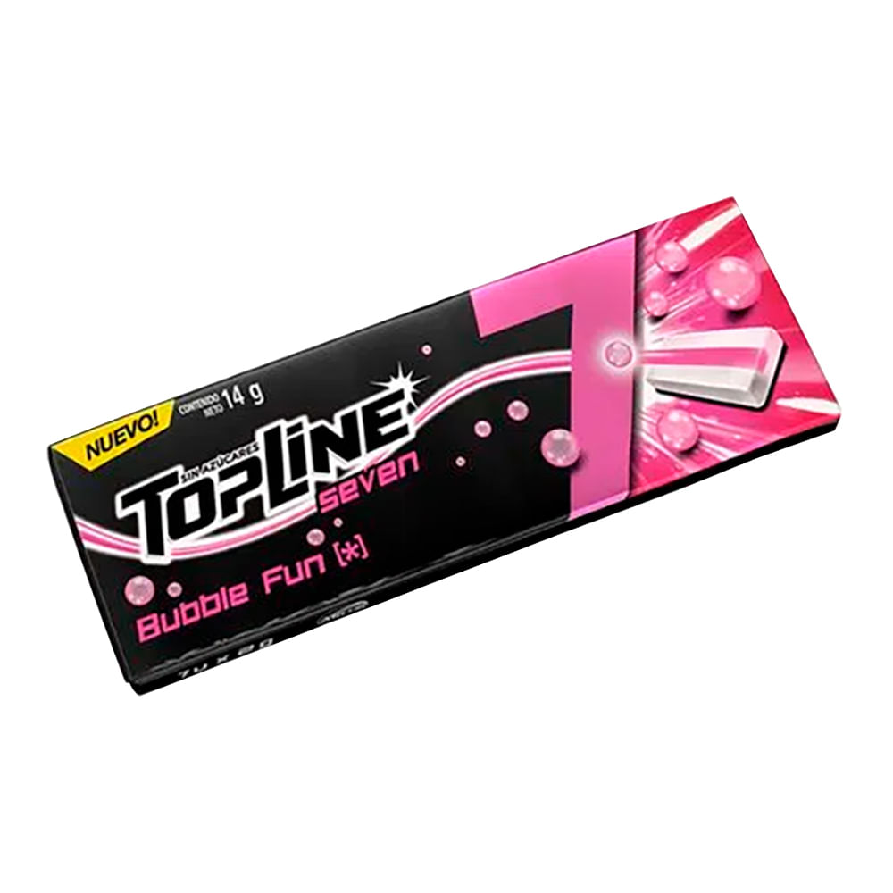 TOPLINE 7 CHICLE x1u BUBBLE FUN