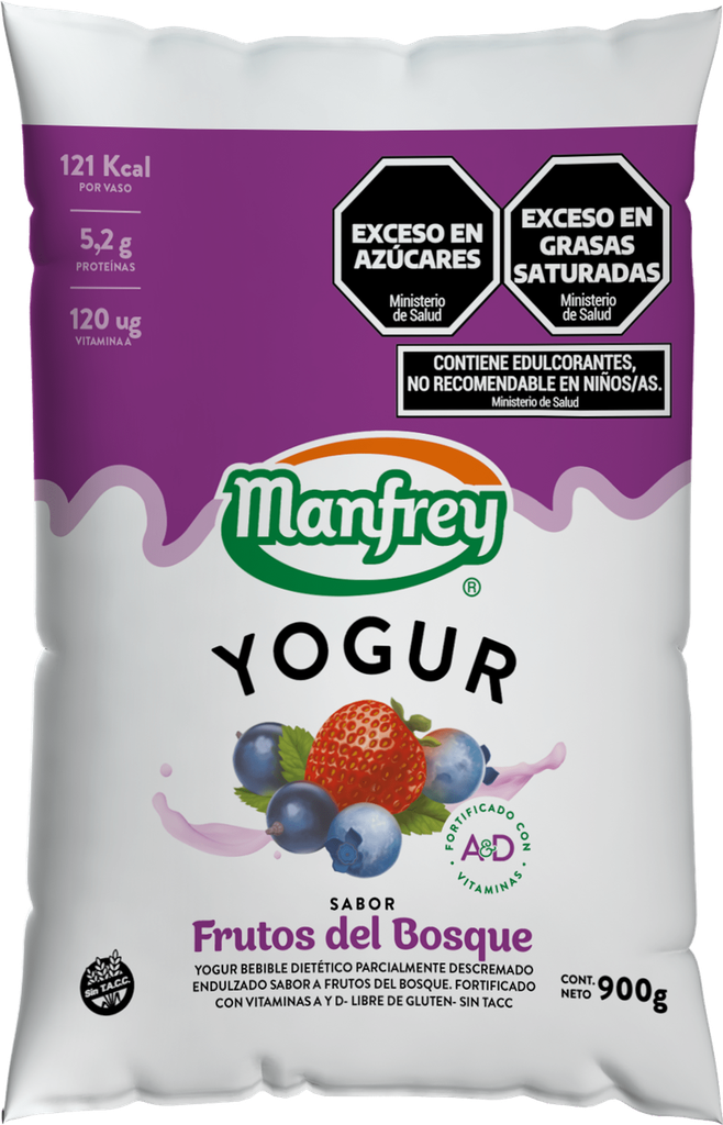 MANFREY YOGUR BEBIBLE x1L FRUTOS