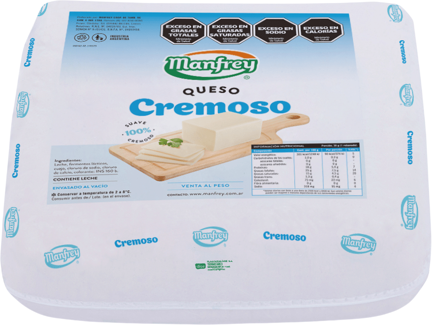 MANFREY QUESO CREMOSO xKG
