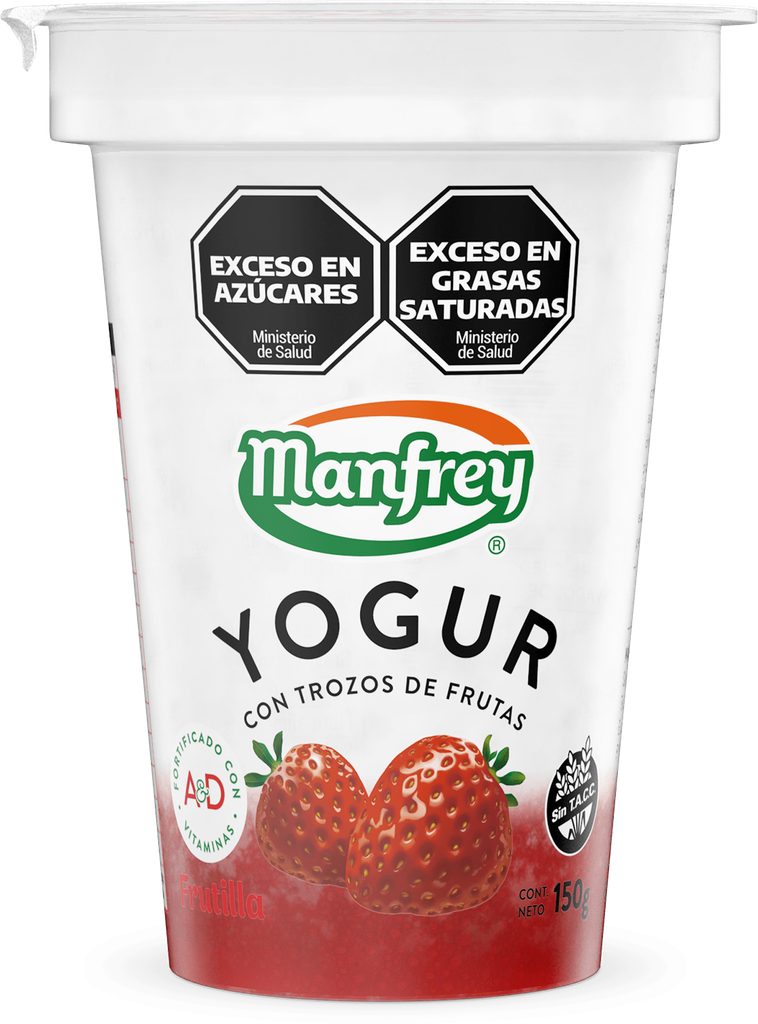 MANFREY YOGUR C/FRUTAS x150g FRUT
