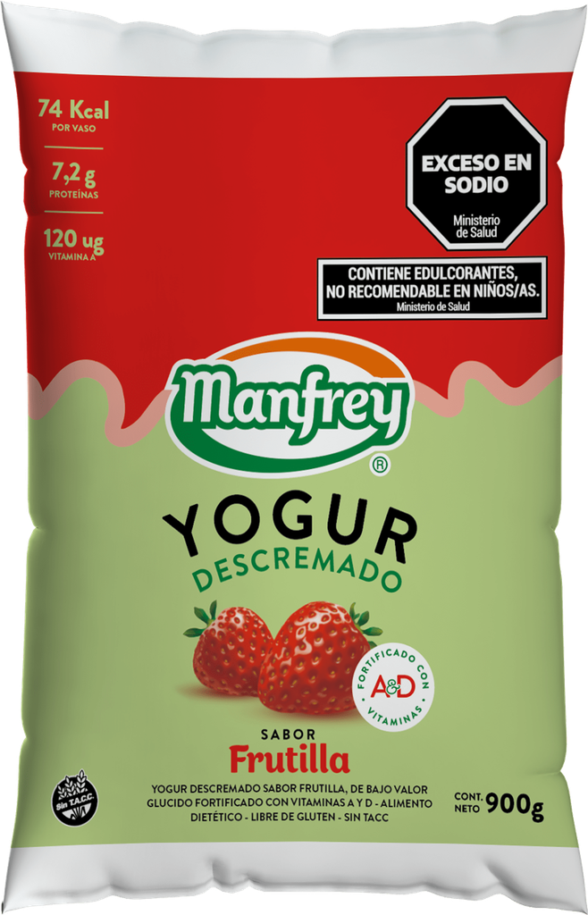 MANFREY YOGUR DESCR x1L FRUT