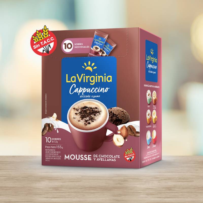 LA VIRGINIA CAPPUCCINO MOUSSE x10g SOBRE