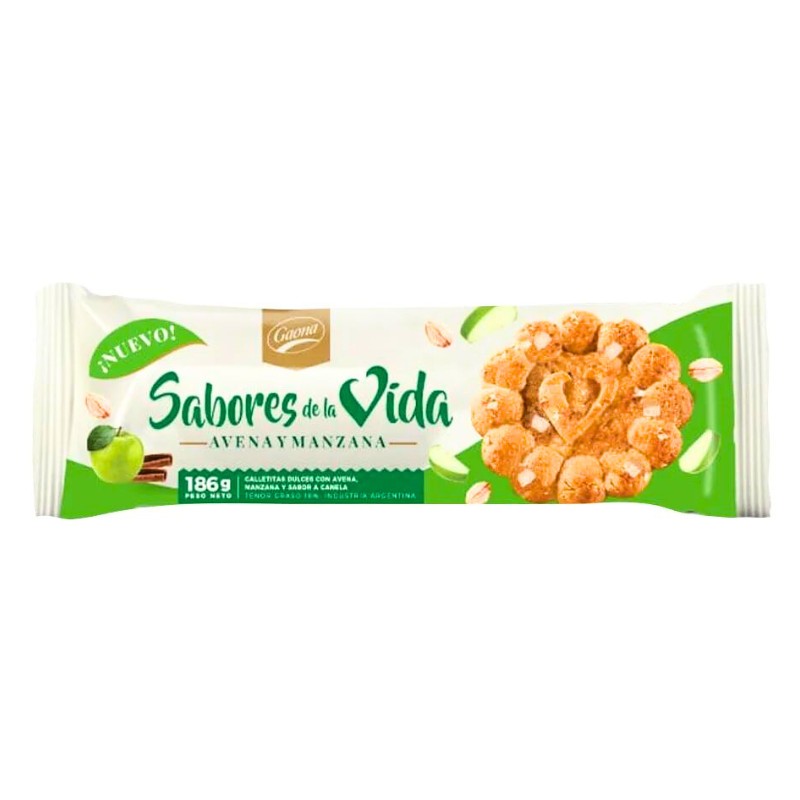 GAONA SAB DE LA VIDA x160g AVENA Y MANZANA