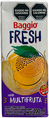 BAGGIO FRESH x200ml TETRA MULTIFRUTA
