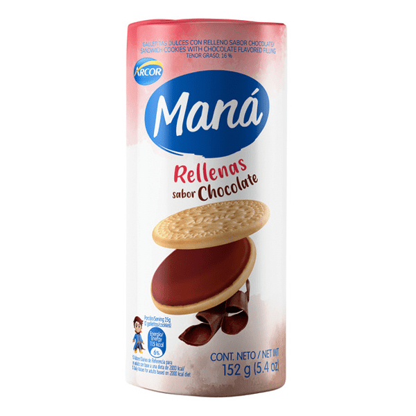 MANA GALLETA RELLENA x152g CHOC