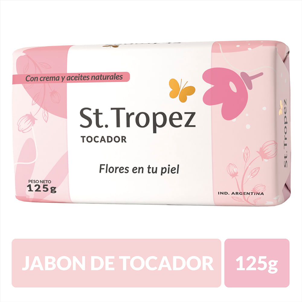 SAINT TROPEZ JABON TOC x120g FLORES