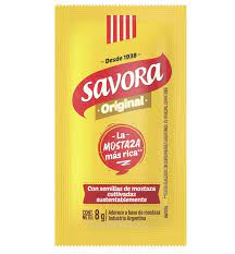 SAVORA MOSTAZA 196x8g PORCION