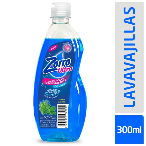 ZORRO DETERG ULTRA x300ml MENTA & ALGA