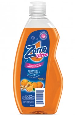 ZORRO DETERG ULTRA x500ml NAR/JENGIBRE