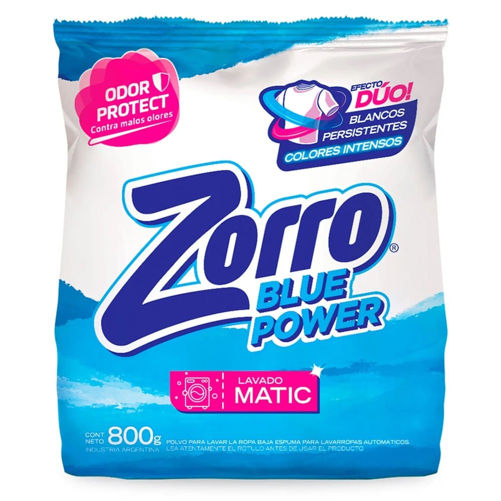 ZORRO JAB POLVO x800g LAV MANO BLUEP