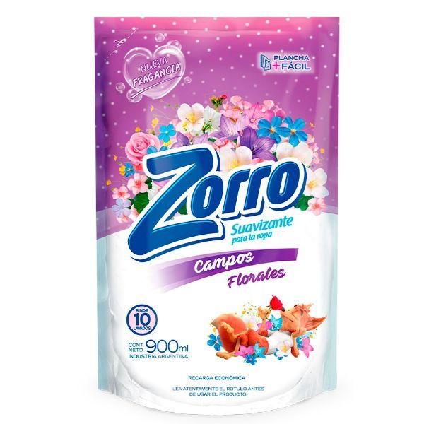 ZORRO SUAVIZANTE x900ml CAMPOS FLORALES