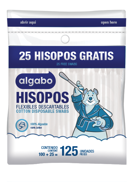 ALGABO HISOPOS ZIPPER x125u