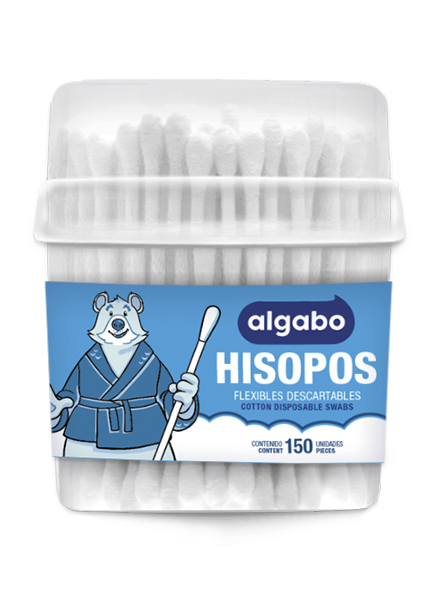 ALGABO HISOPOS TUBO x150u