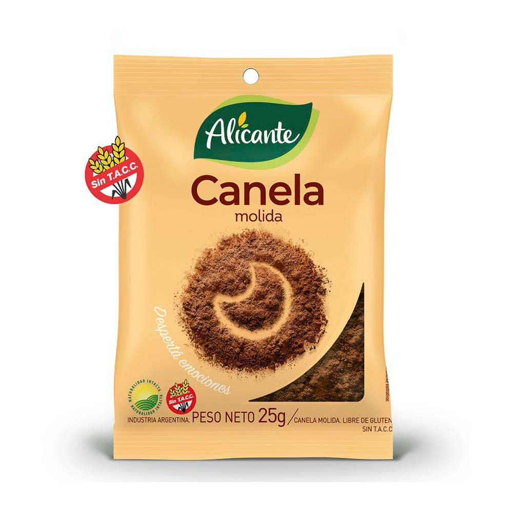 ALICANTE CANELA x25g MOLIDA