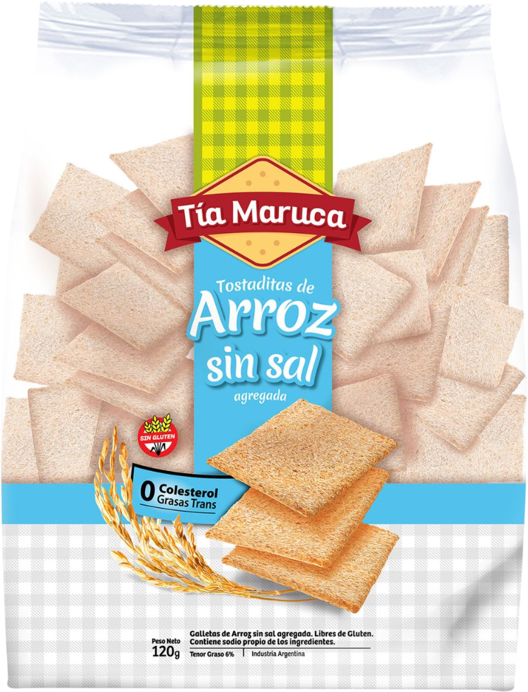 TIA MARUCA TOSTADAS ARROZ x120g S/SAL