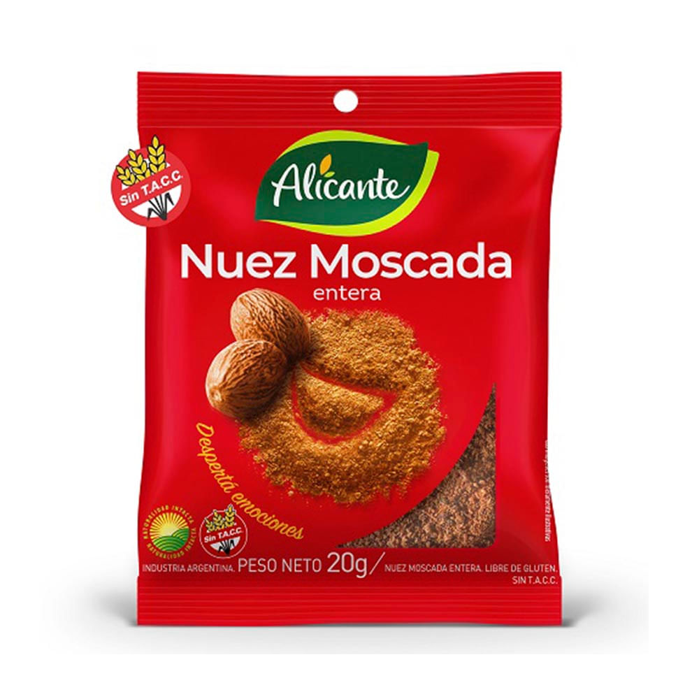 ALICANTE NUEZ MOSCADA x20g ENTERA