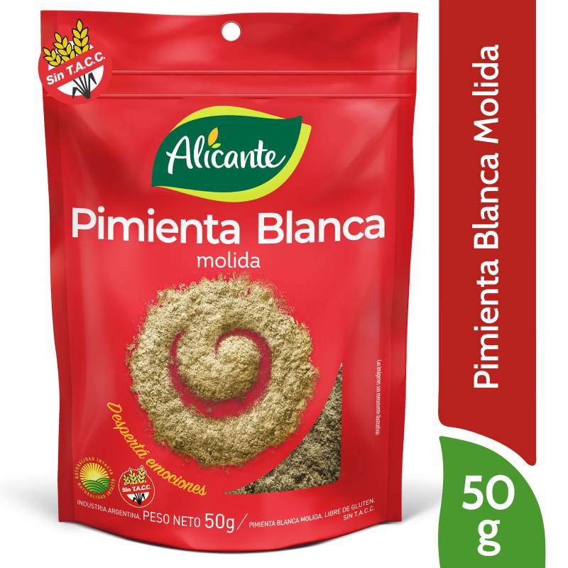 ALICANTE PIMIENTA BLANCA x50g MOLIDA