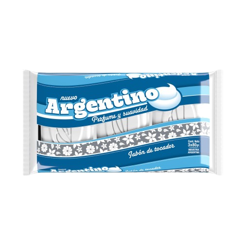 ARGENTINO JABON TOCADOR 3x80g