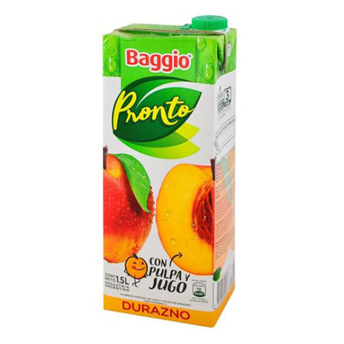 BAGGIO PRONTO x1.5L DURAZNO