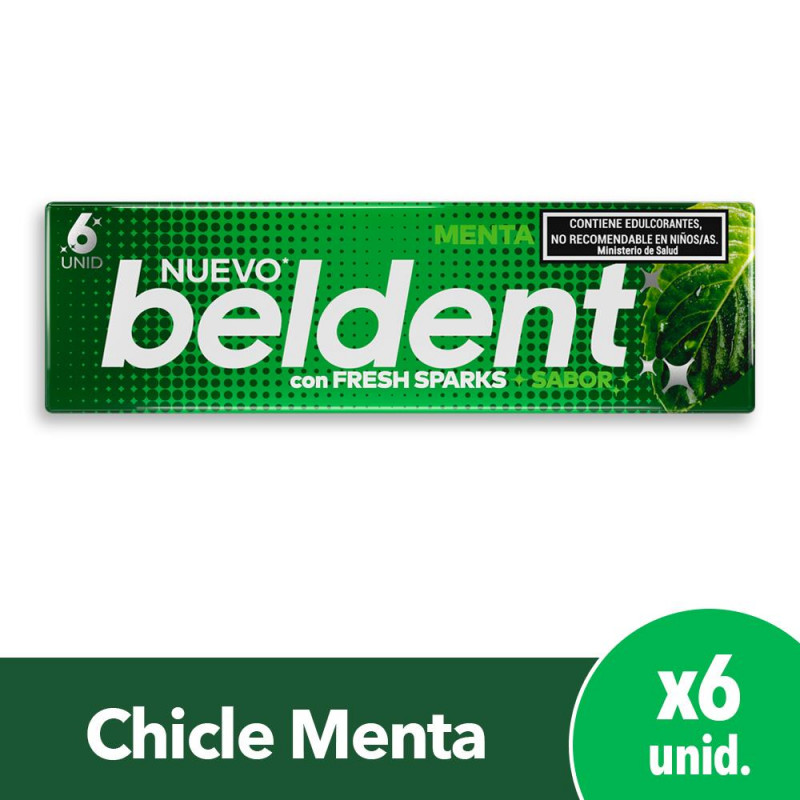 BELDENT CHICLE x1u MENTA
