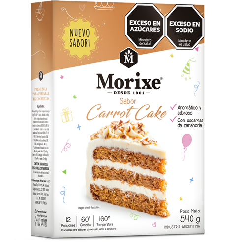 MORIXE BIZCOCHUELO x540g CARROT CAKE