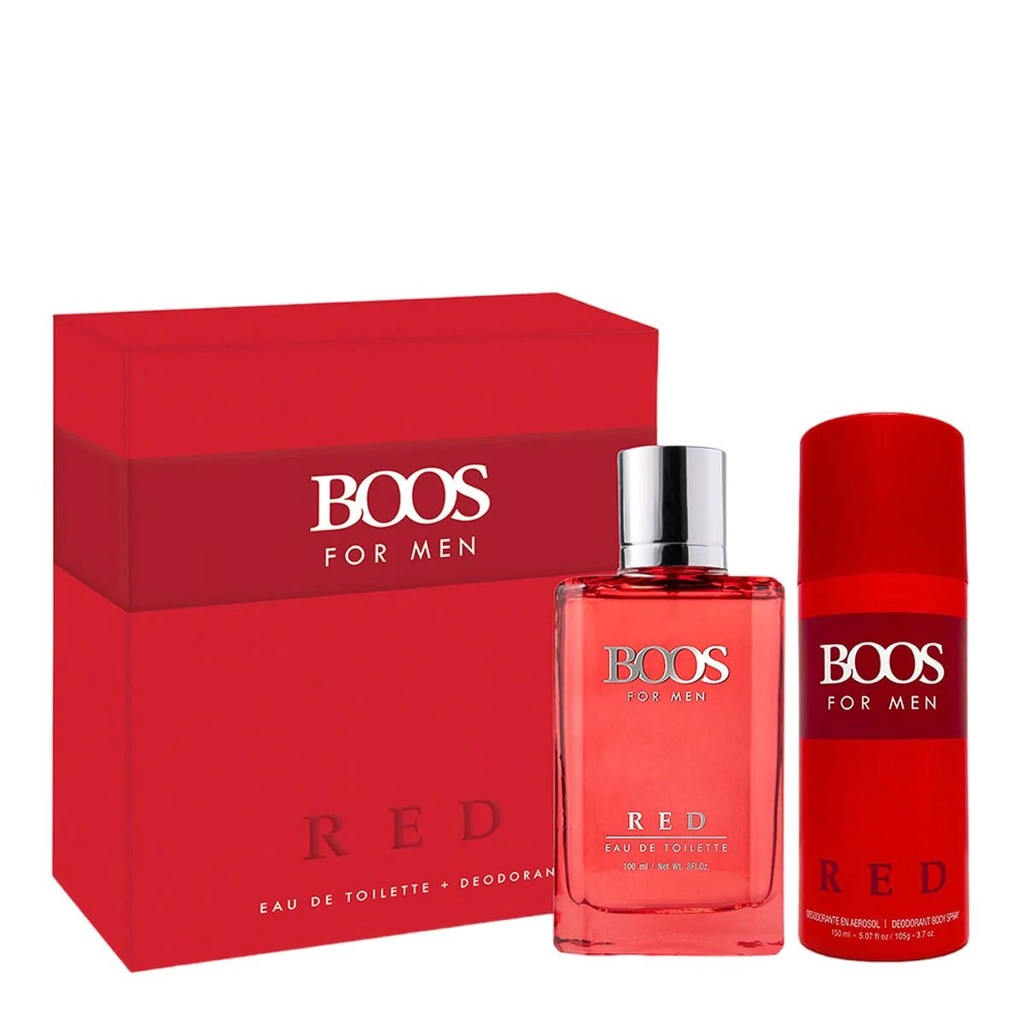 BOOS MEN SET EDT+DEO RED
