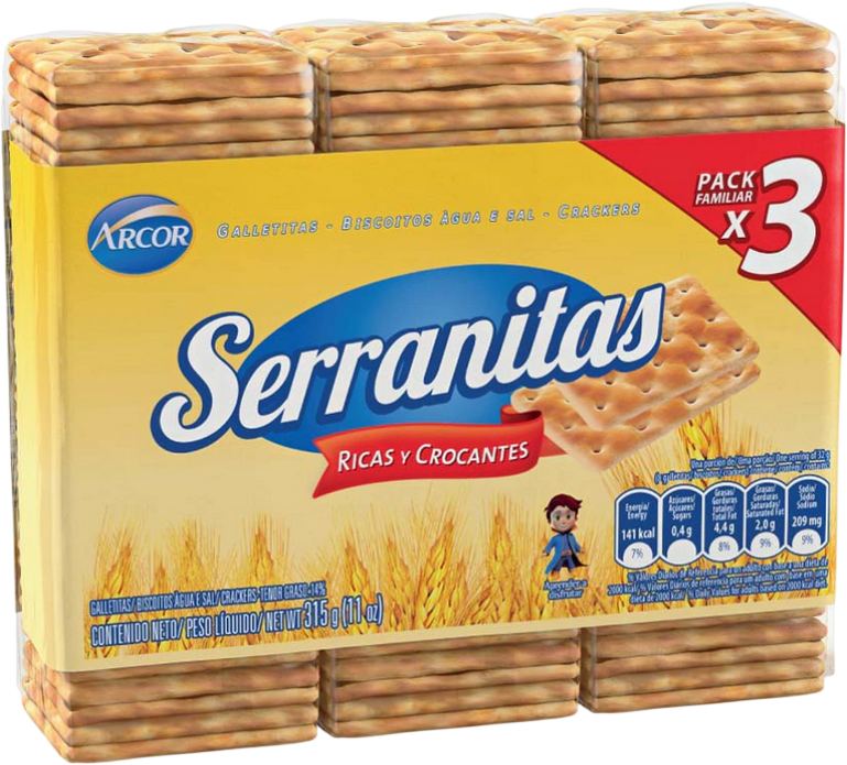 SERRANITAS GALLETA 3x105g