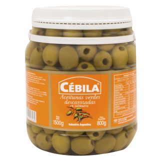 CEBILA ACEITUNA VERDE x1.5KG DESC FRASCO