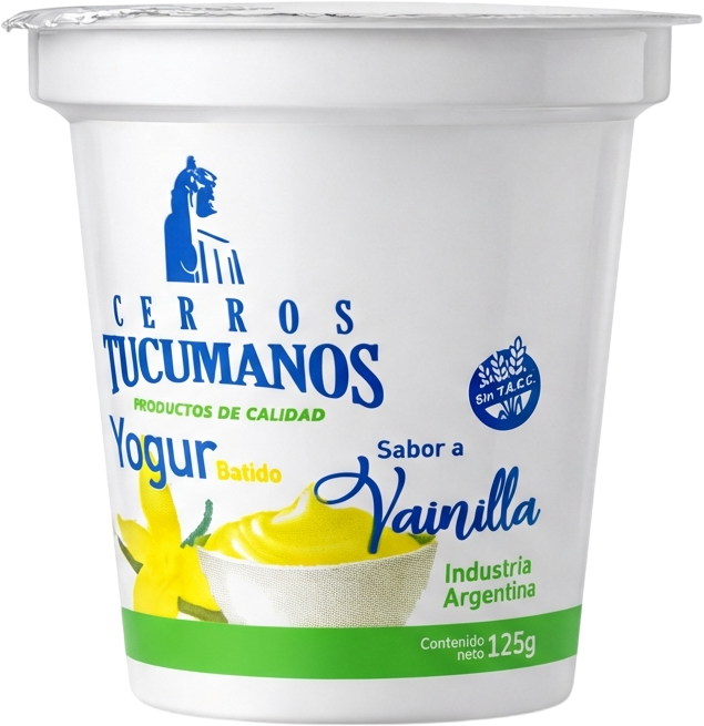 CERROS TUCUMANOS YOGUR x125g VAINILLA