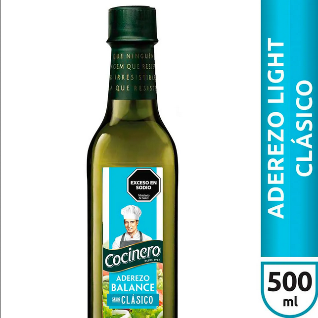 COCINERO ADEREZO LIGHT x500ml