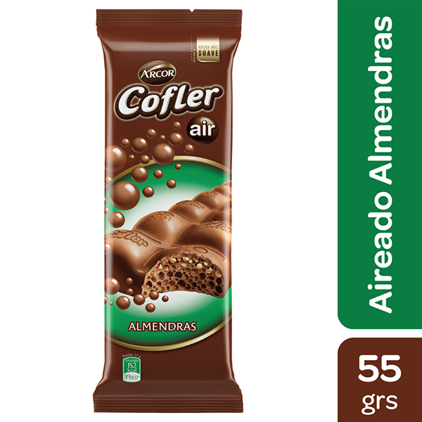 COFLER CHOCOLATE AIR x55g ALMENDRA