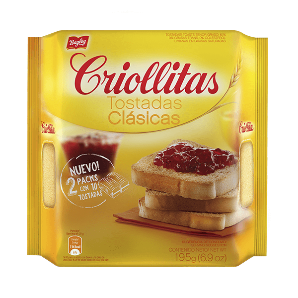 CRIOLLITAS TOSTADAS x200g CLASICAS