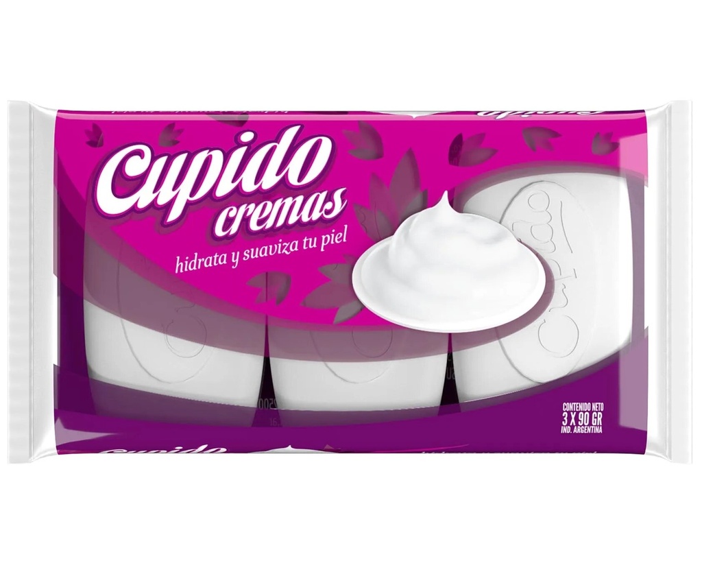CUPIDO JABON TOC CREMAS 3x90g