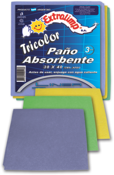 EXTRALIMP PAÑO TRICOLOR x3u