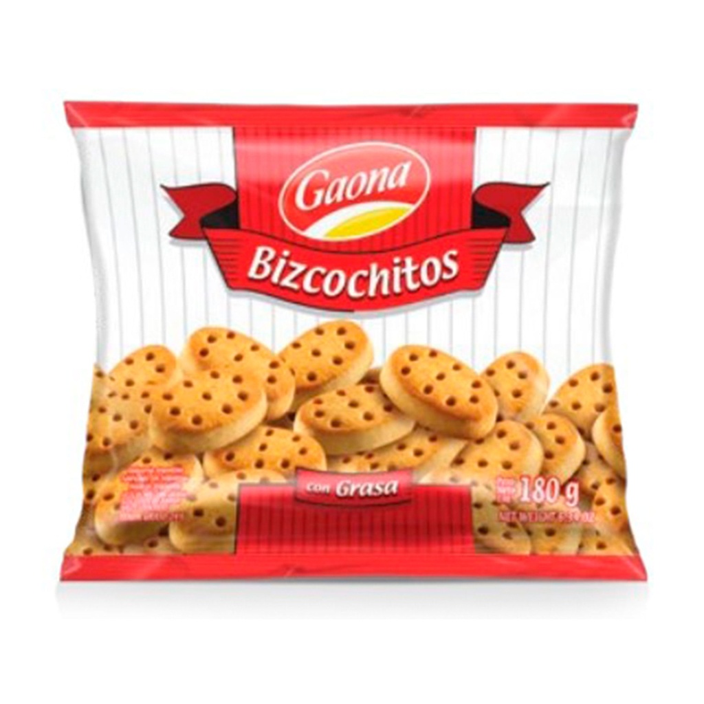 GAONA BIZCOCHO x180g SALADO