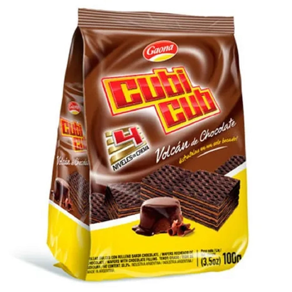 GAONA CUBICUB x100g VOLCAN CHOCOLATE