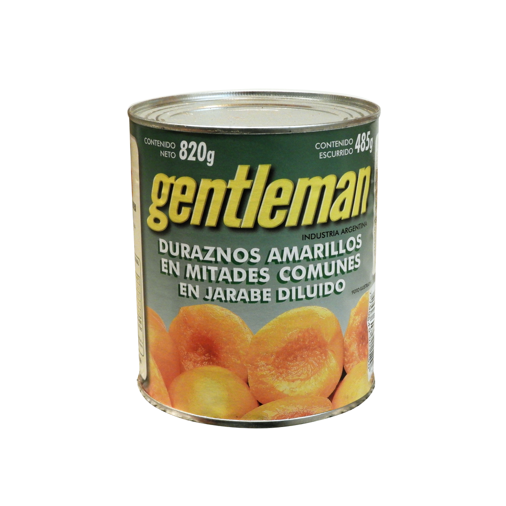 GENTLEMAN DURAZNO x820g MITADES