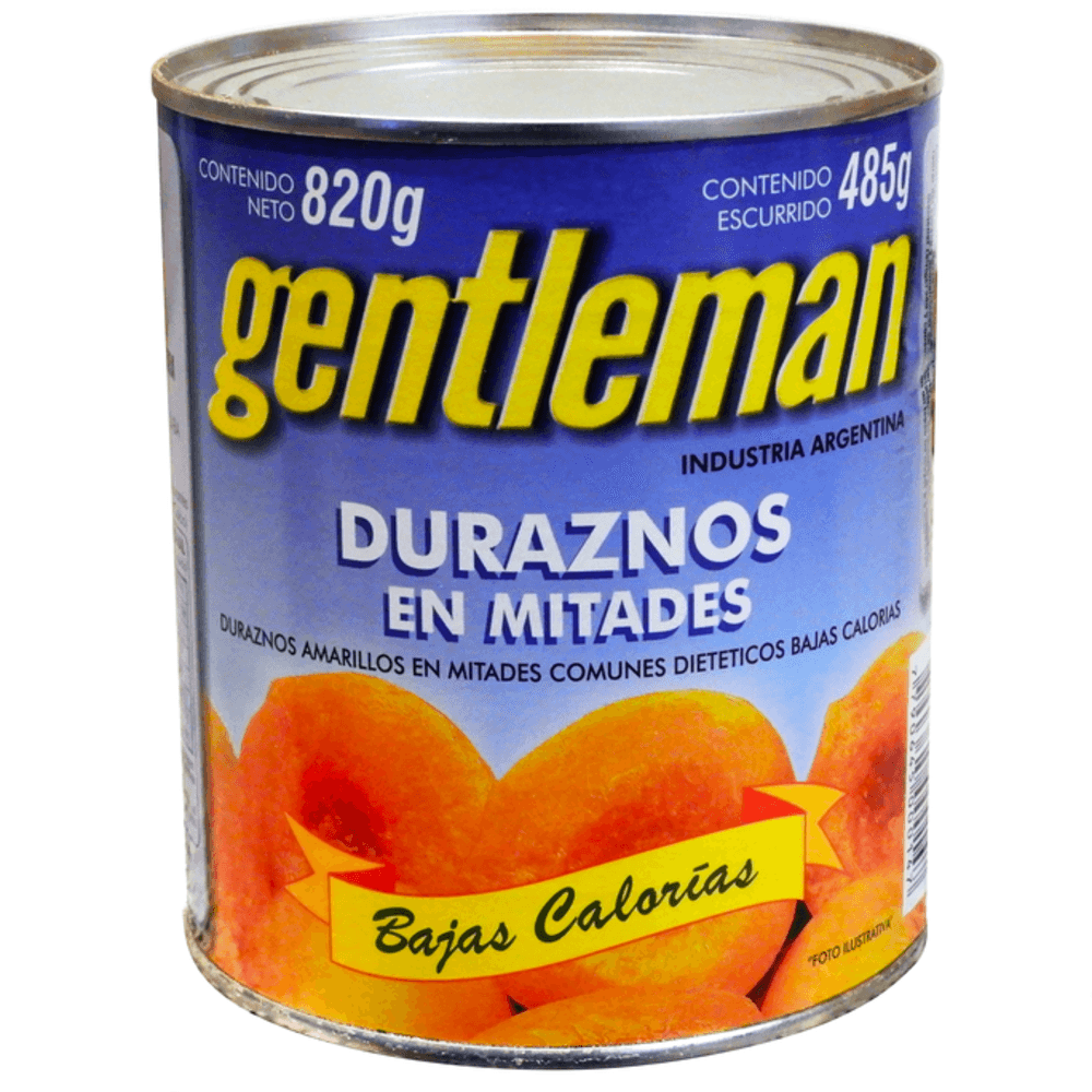 GENTLEMAN DURAZNO x820g MITADES BAJA CAL