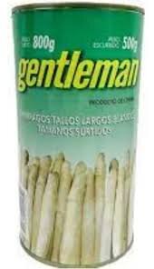GENTLEMAN ESPARRAGOS x800g LARGOS BLANCOS