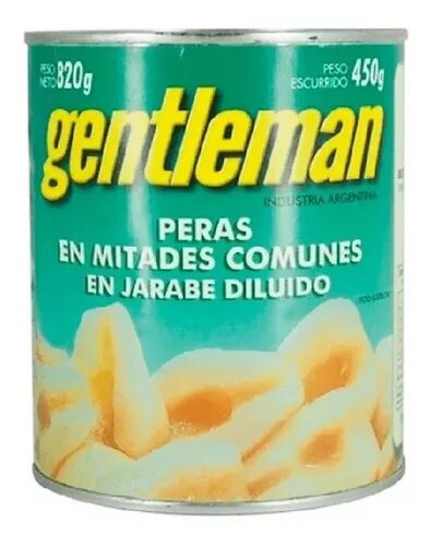 GENTLEMAN PERAS x820g MITADES