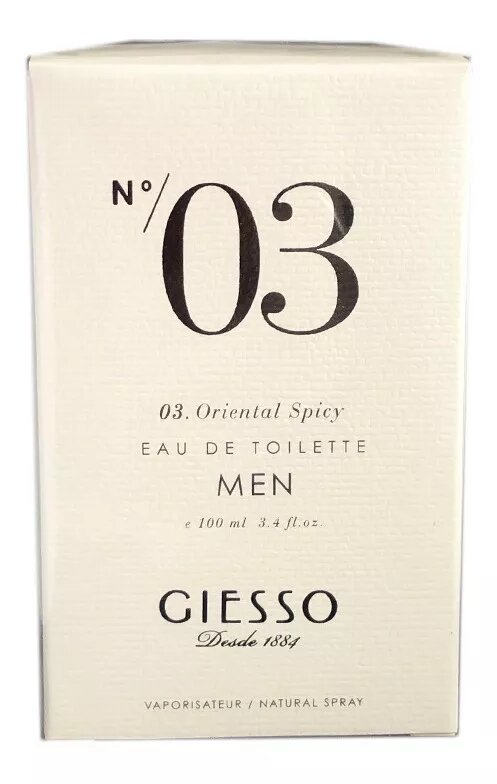 GIESSO MEN EDT x100ml N 3 ORIENTAL SPICY