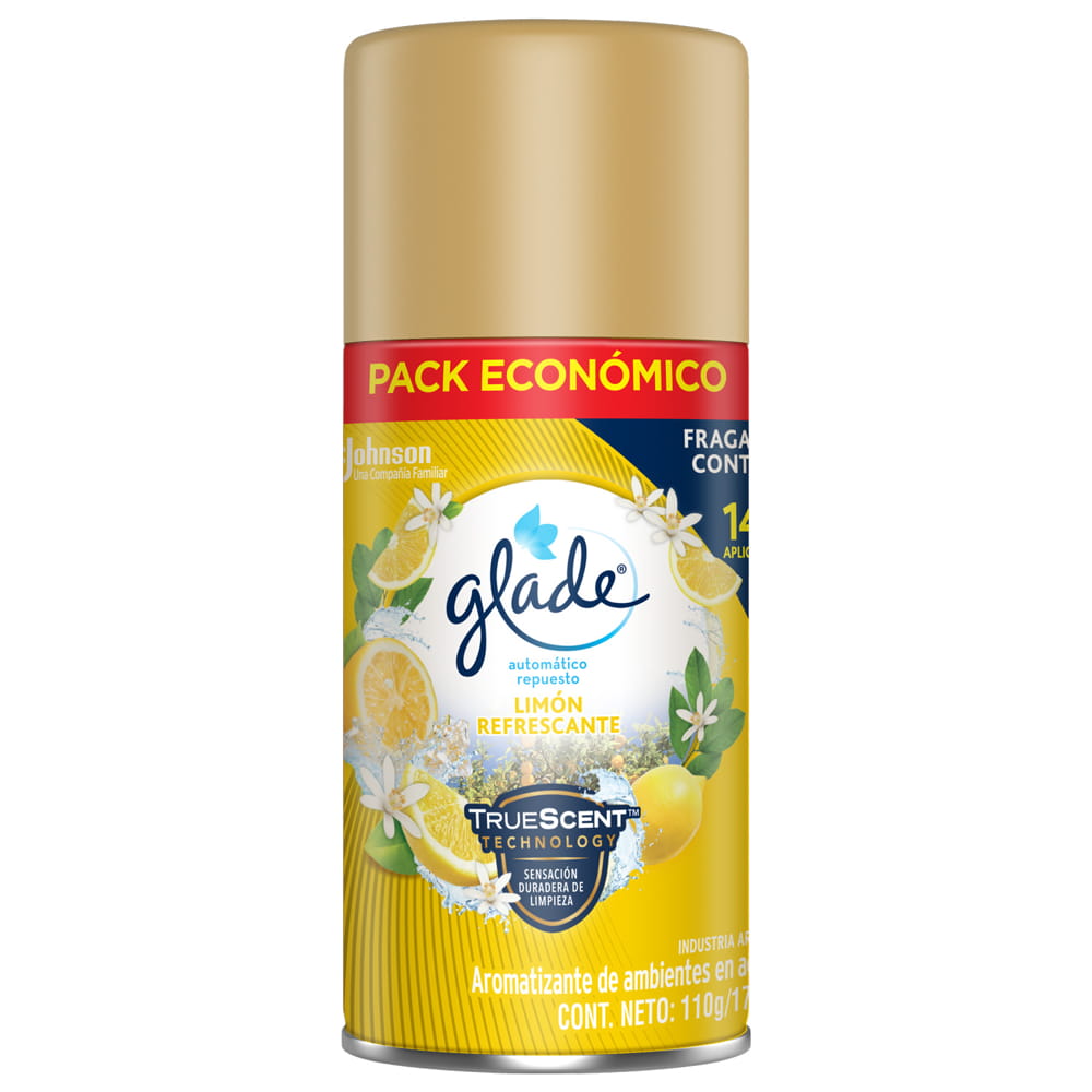 GLADE AUTOMATICO x170ml REP LIMON