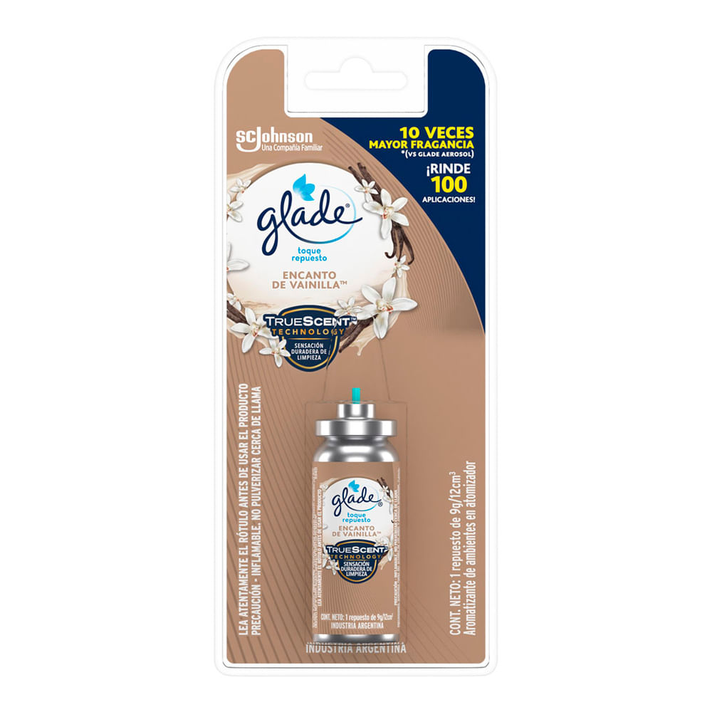 GLADE TOQUE REP x9g VAINILLA