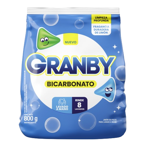 GRANBY JAB POLVO x800g LAV MANO LIMON