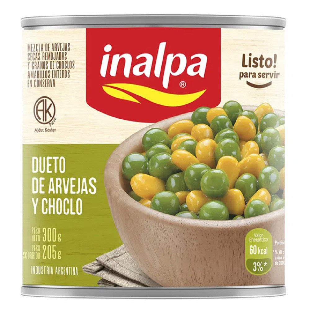 INALPA ARVEJAS x300g C/CHOCLO