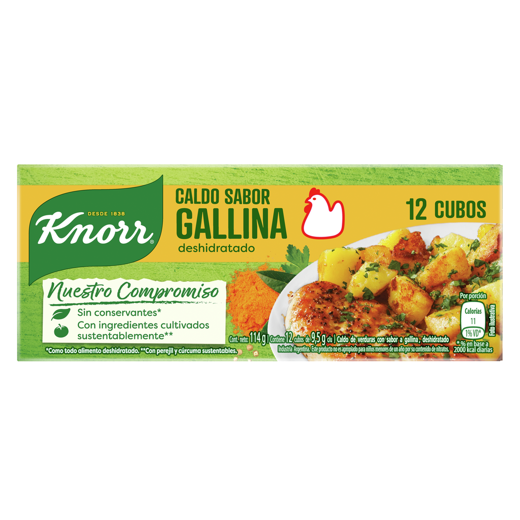 KNORR CALDO CUBITO x12u GALLINA