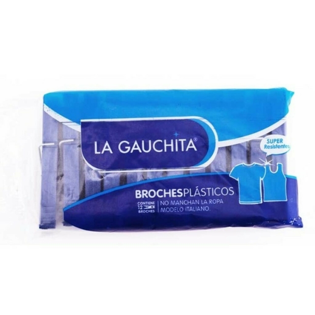 LA GAUCHITA BROCHES PLASTICOS x12u