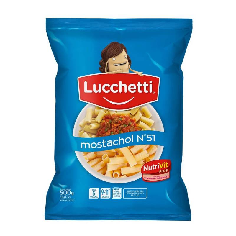 LUCCHETTI FIDEO x500g MOSTACHOL N51