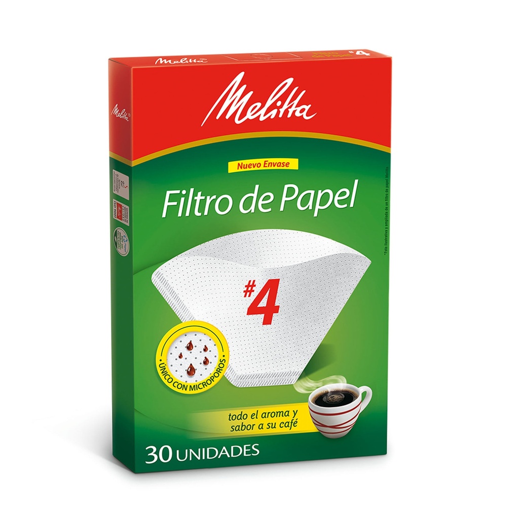 MELITTA FILTRO DE CAFE N4 x30u